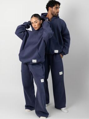 Comfrt Affirmation Straight Leg Sweatpants - Midnight Blue NWT Size XXS